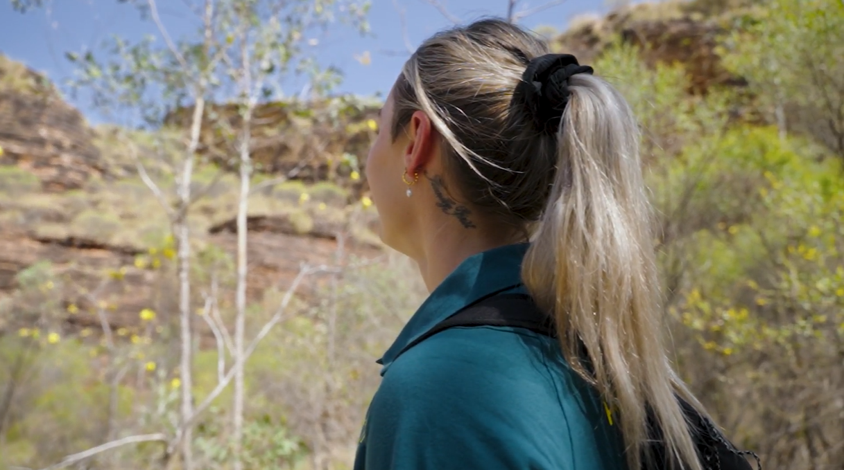 Mariah Williams pictured in the East Kimberley in Western Australia.