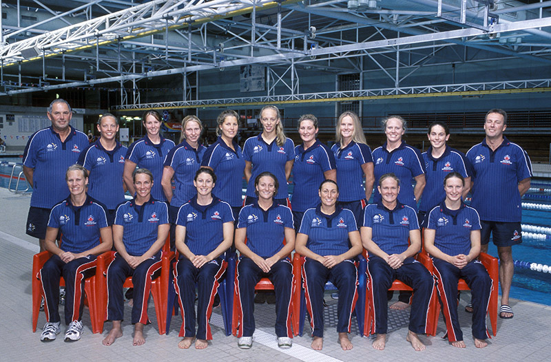 AIS Water Polo program women's team photo 2004