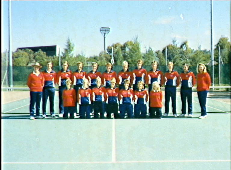AIS Tennis team photo from 1988