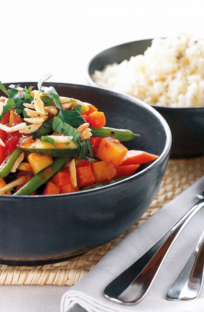 HINT: To increase protein levels, add chopped tofu or tempeh. This recipe freezes well. The prunes can be replaced with dried apricots