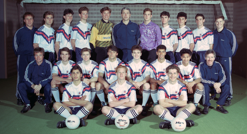 AIS Football program team photo 1991