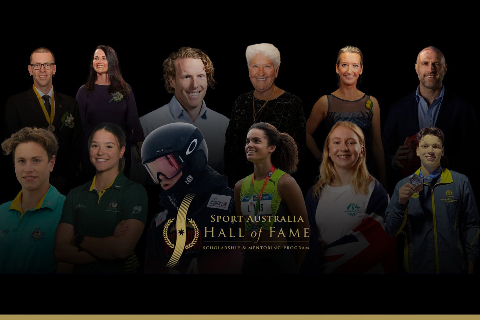 Image of 2024 SAHOF scholarship recipients and mentors.