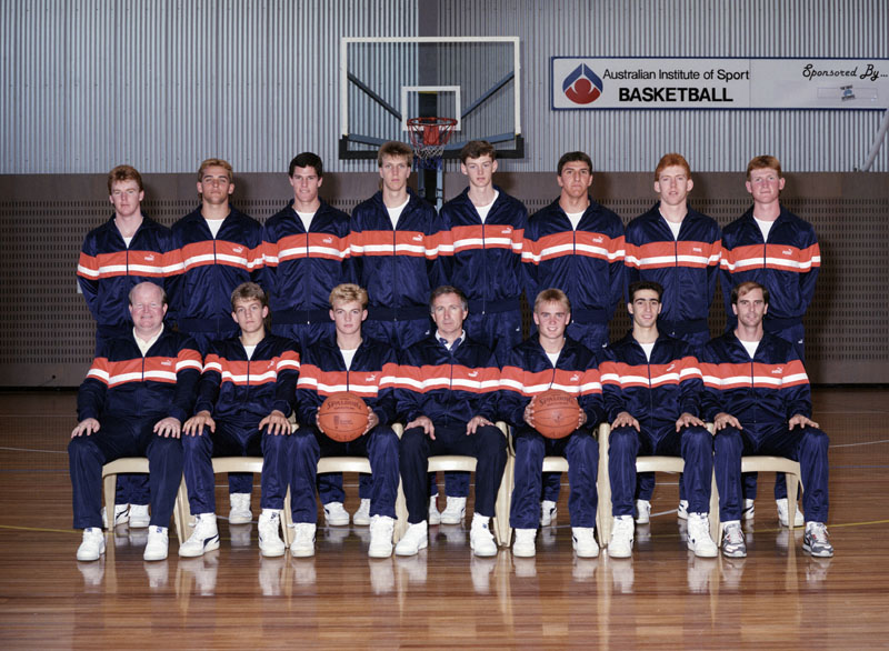 AIS Basketball program men's team photo 1988