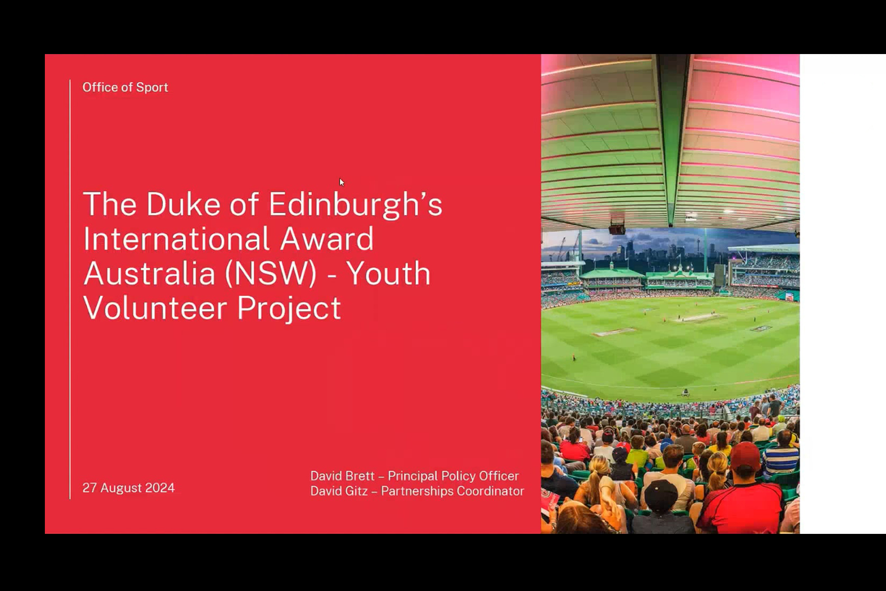 Title page of the powerpoint presentation