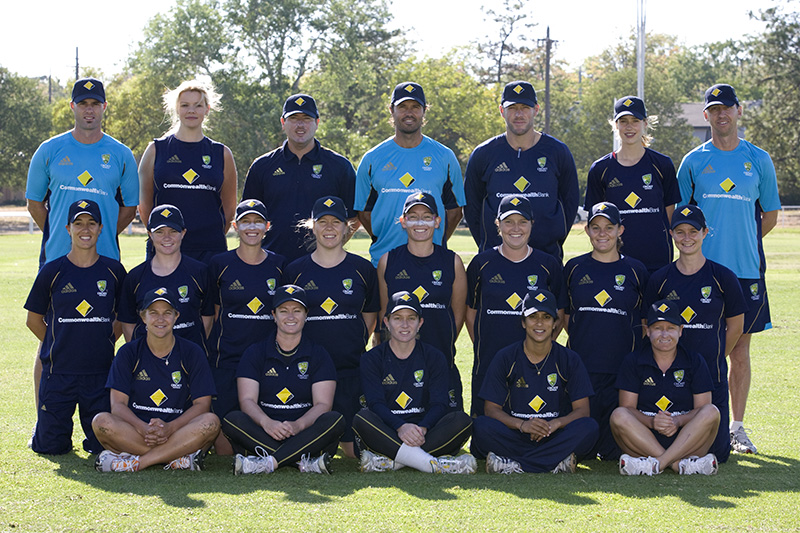 AIS Women Cricket team photo from 2009