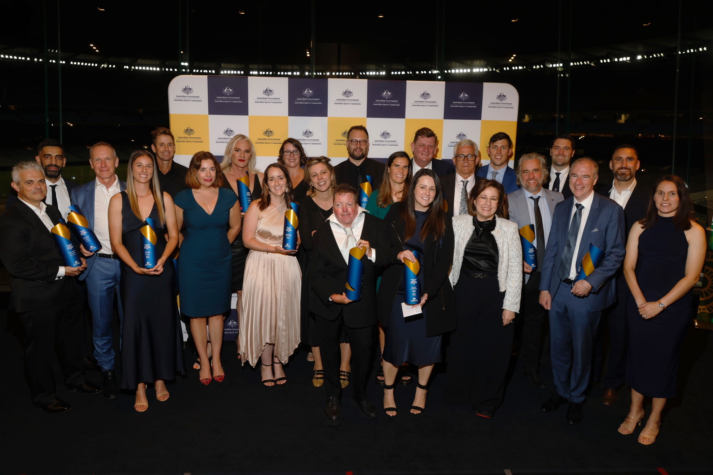 A group photo of the winners at the 2023 ASC Media Awards
