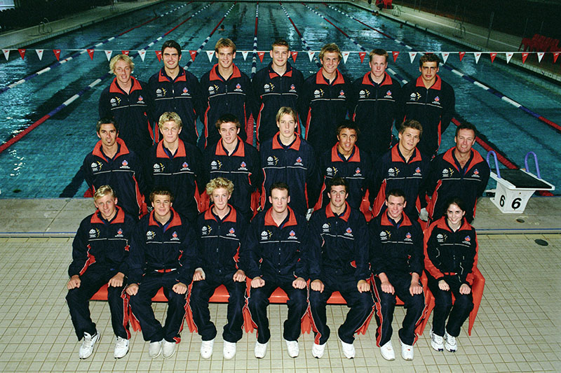 AIS Water Polo program men's team photo 2003