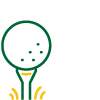 Golf ball on a tee