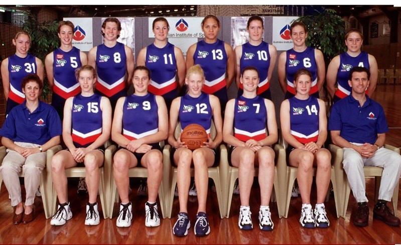 AIS Basketball program women's team photo 1998