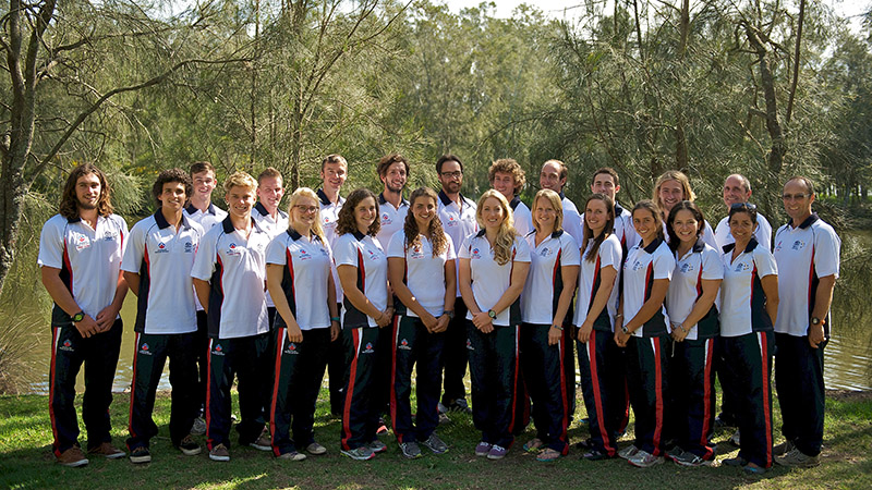 AIS Canoe Slalom team photo from 2013