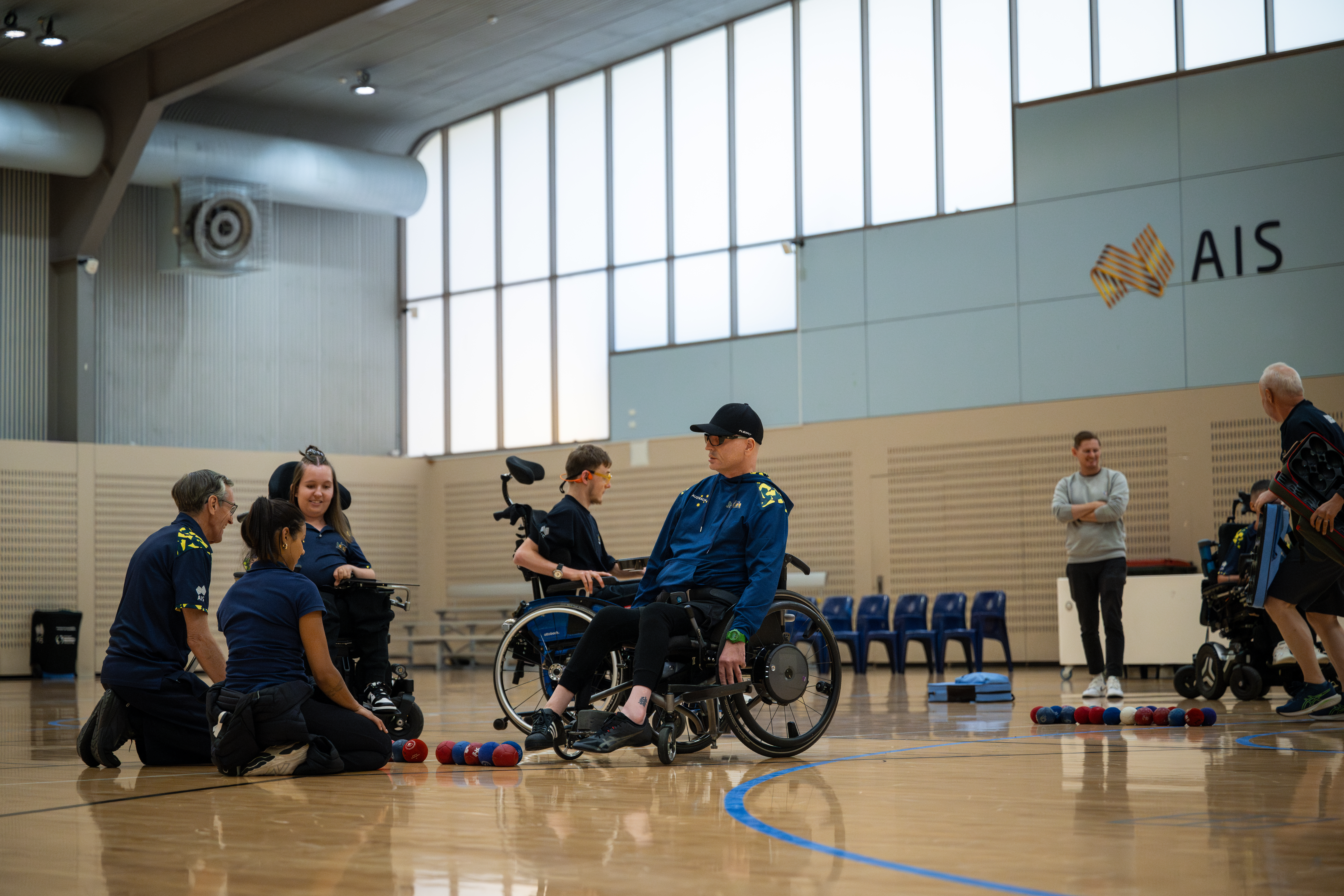 Australian boccia athlete Jean-Paul ‘JP’ La Fontaine during a camp at the AIS.