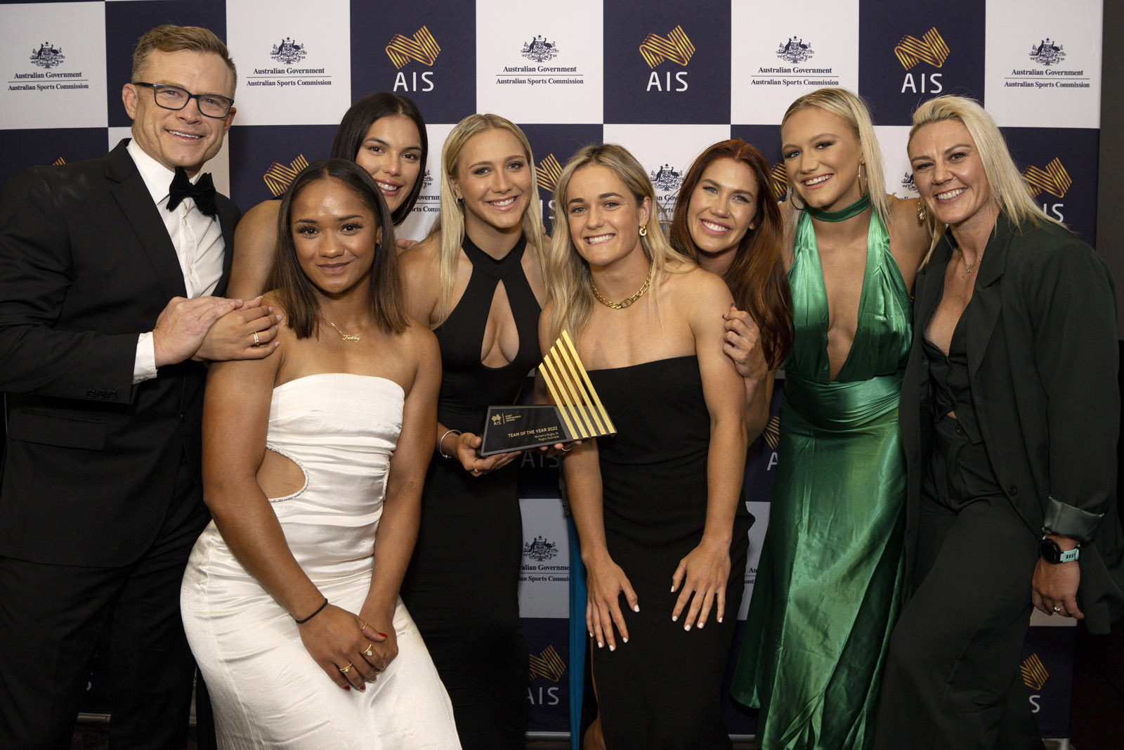 Members of Team of the Year, Australia's Women's Rugby 7s