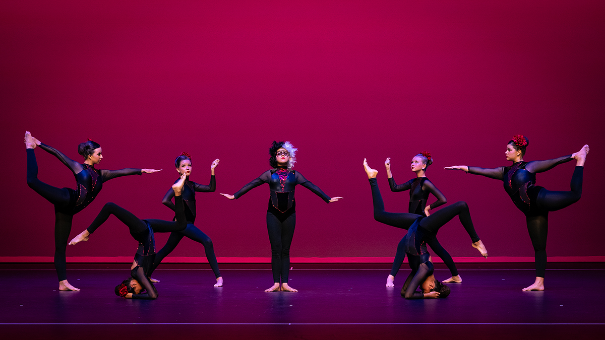 A group of dancers on stage