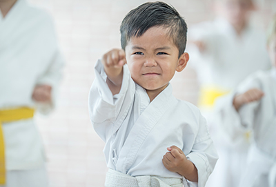 C4s-image-Young boy performing a karate punch