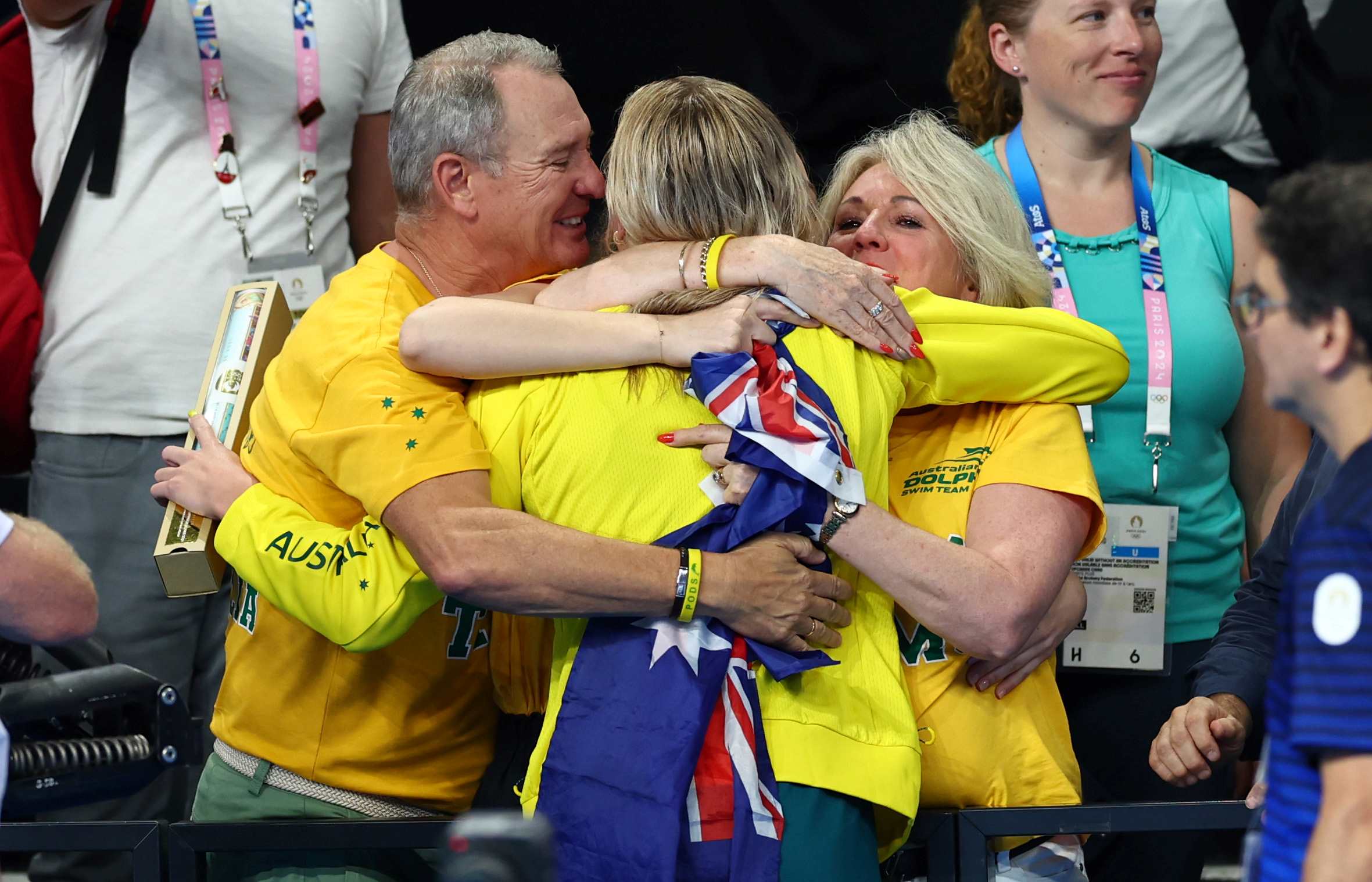 Australian swimmer Ariarne Titmus at the Paris 2024 Olympic Games.