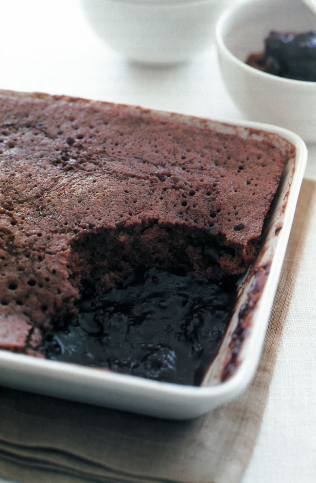 HINT: This decadent dessert will impress any chocolate lover. Just remember to serve with a low-fat cream or ice-cream. It's a great dessert for winter dinner parties