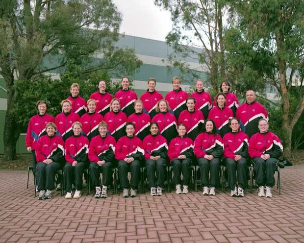 AIS Women Cricket team photo from 2002