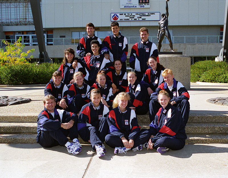 AIS Volleyball team women photo from 1996