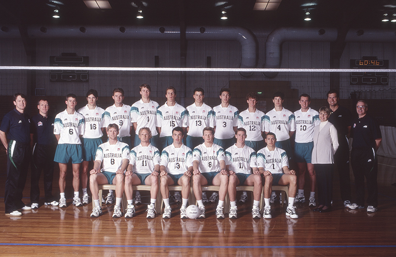 AIS Volleyball team men photo from 1997