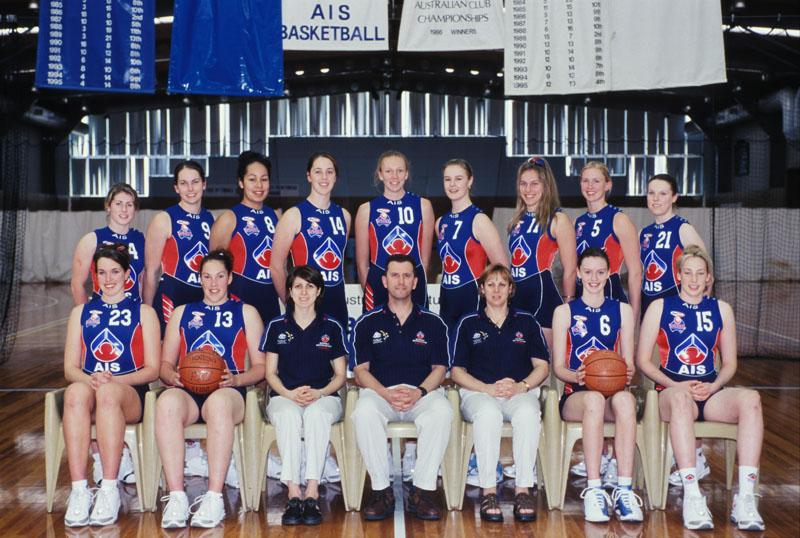 AIS Basketball program women's team photo 2003