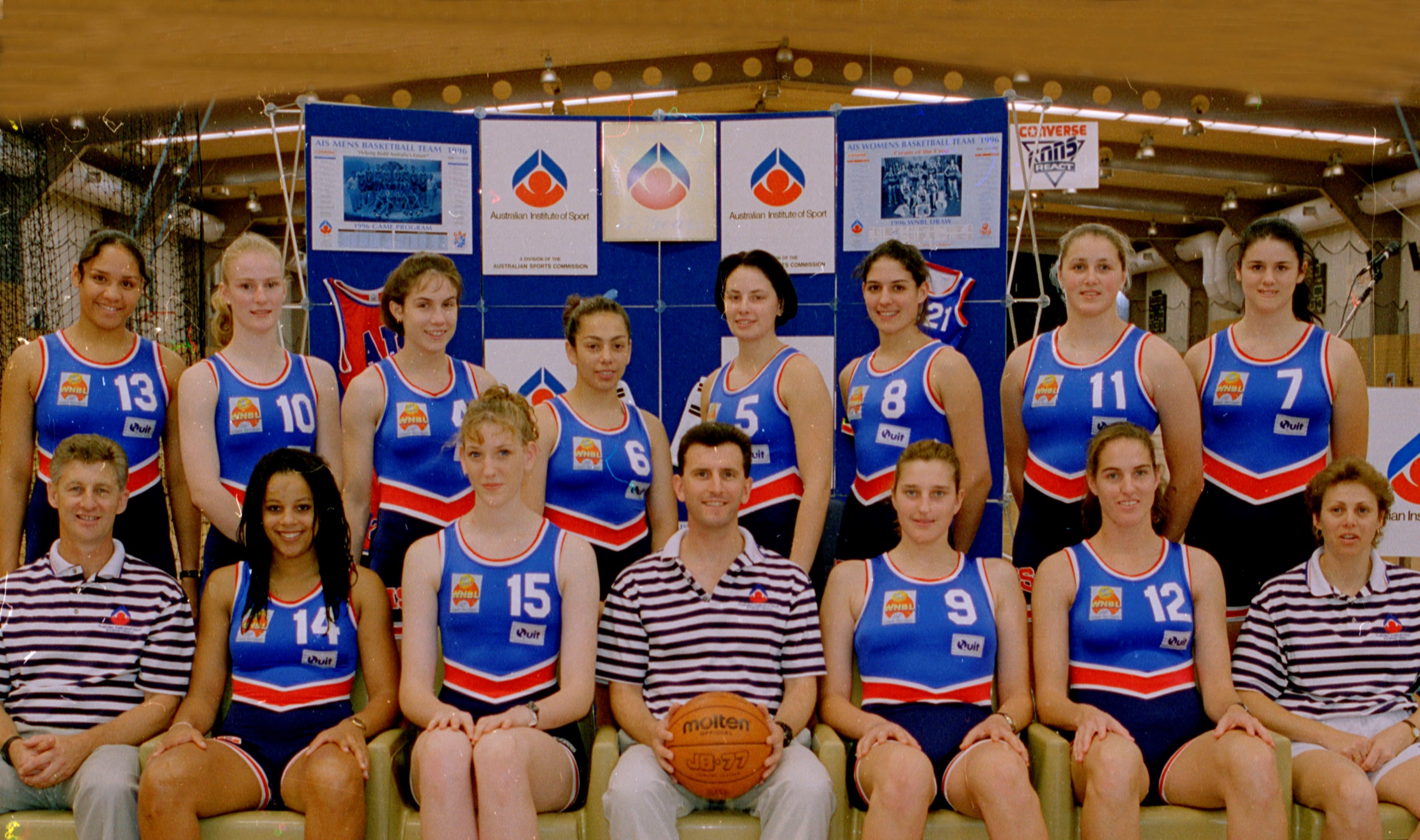 AIS Basketball program women's team photo 1996