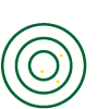 Bullseye target used in shooting competitions