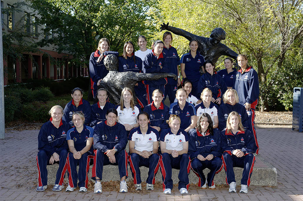AIS Women's Football program team photo 2005