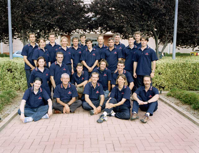 AIS Sailing team photo from 2001