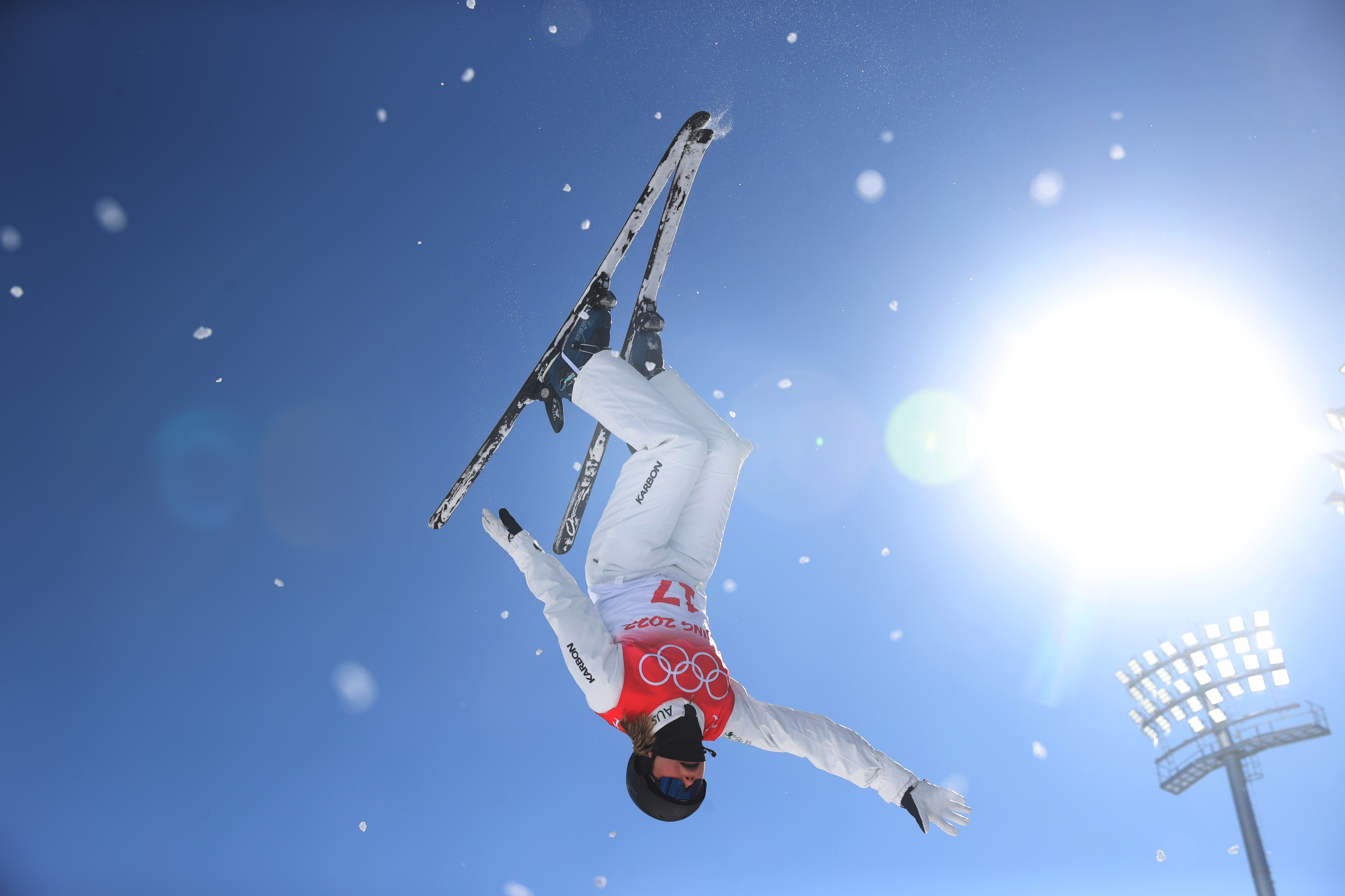 Image shows a freestyle skier