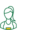 A portrait image of a female athlete