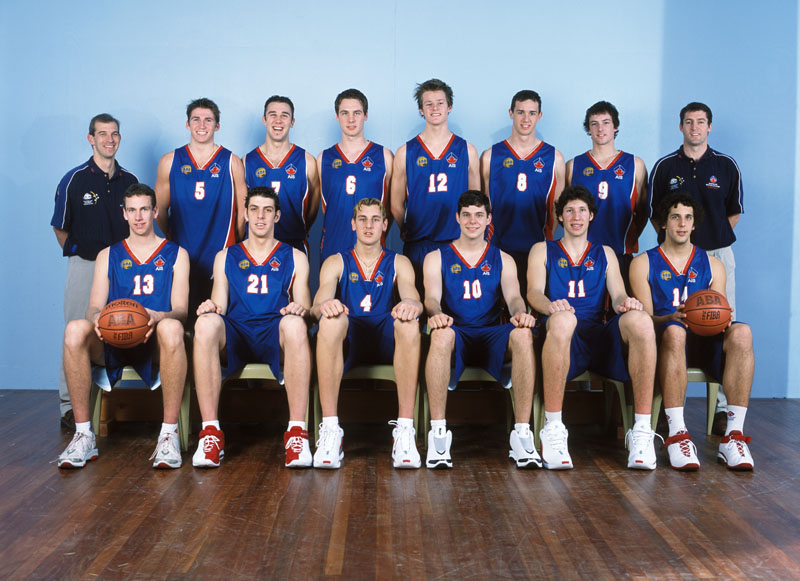 AIS Basketball program men's team photo 2003