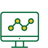 A computer displaying a graph on its screen