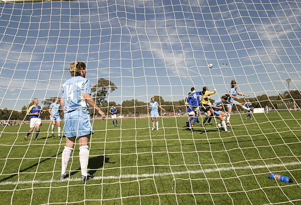 Aerial view of the AIS outdoors synthetic pitch