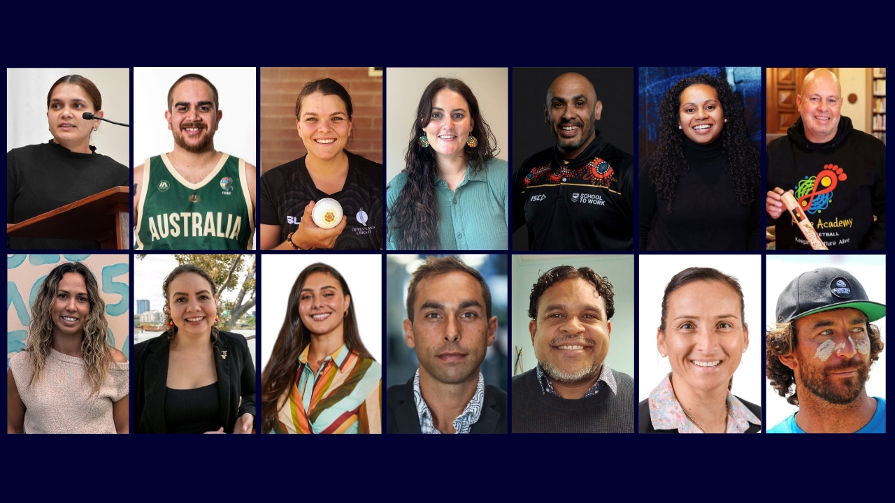 Headshots of the members of the Play Well First Nations advisory group