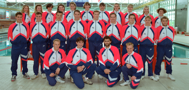 1991 AIS swimming team photo