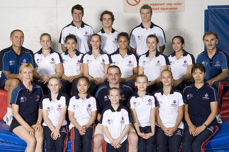 AIS Gymnastics program team photo 2007