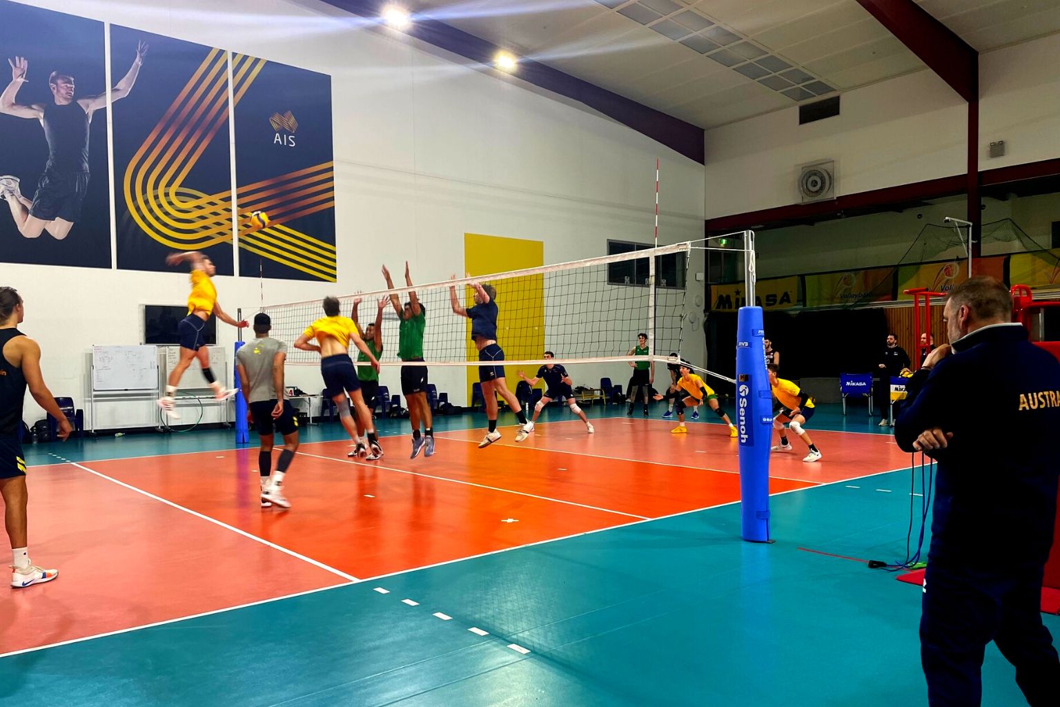 The Australian Volleyball Squad in camp at the AIS in Canberra