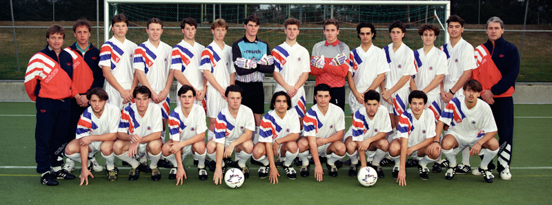 AIS Football program team photo 1992