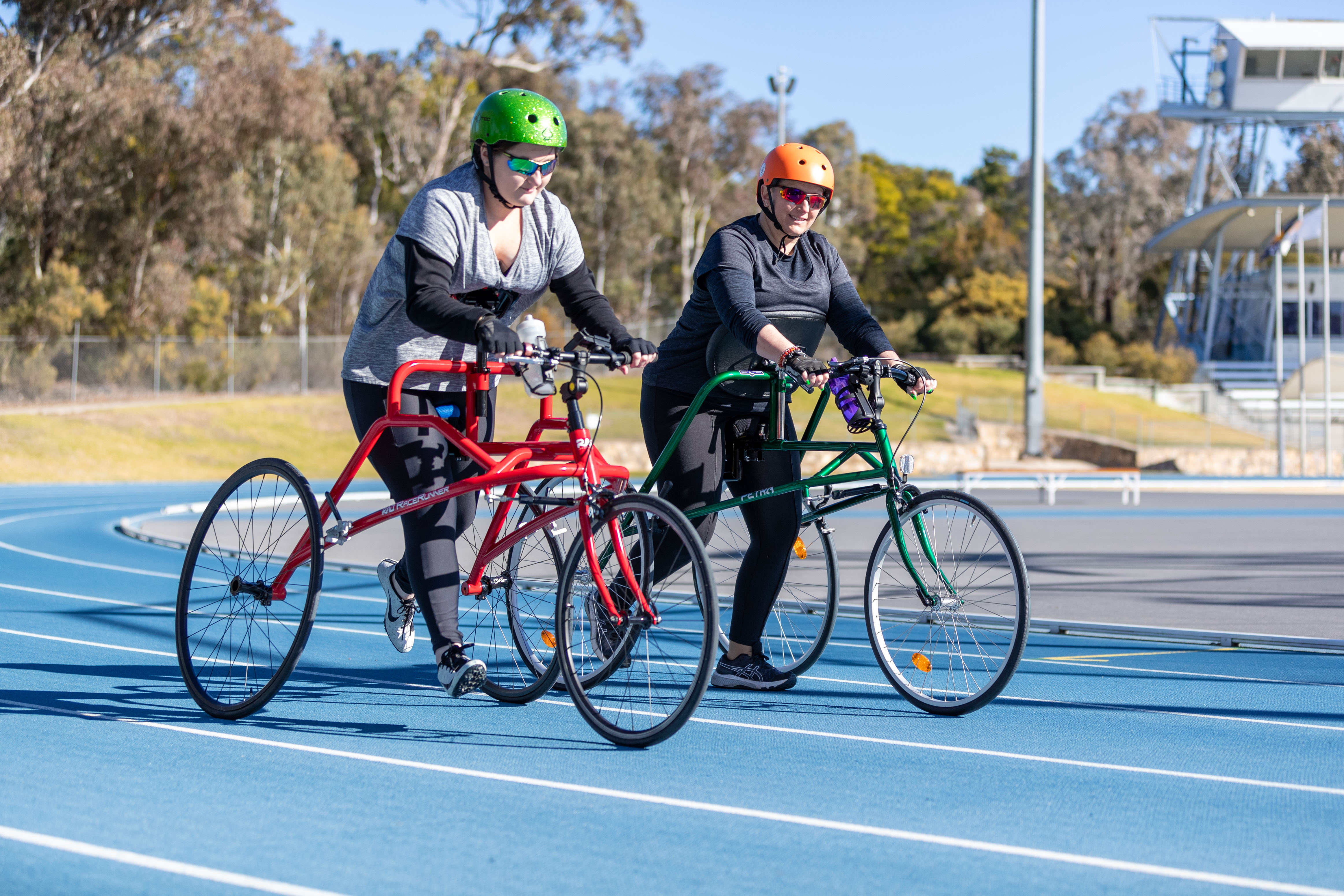 Image of Para athletes on an athletics track.
