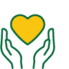 Two hands holding a heart