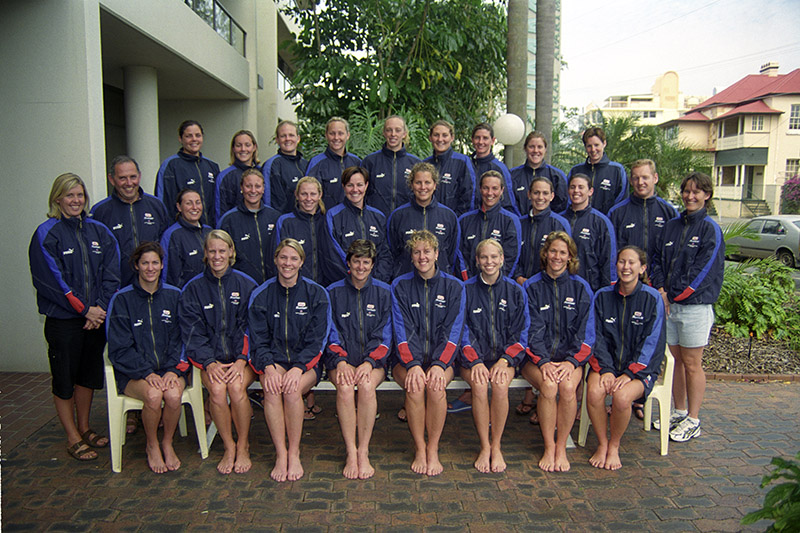 AIS Water Polo program women's team photo 1999