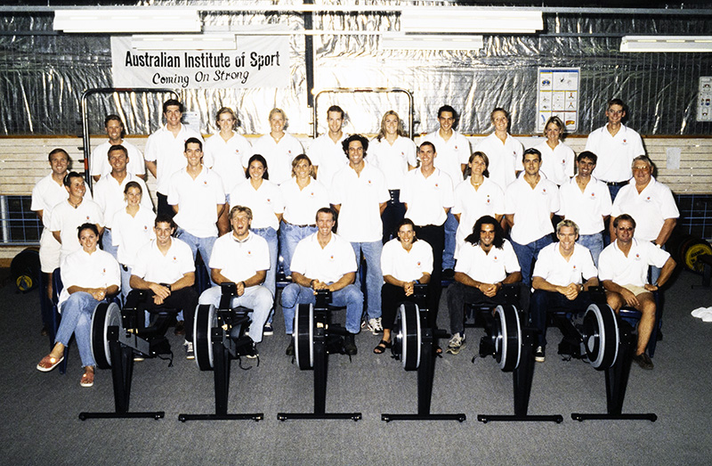 AIS Rowing team photo from 1998