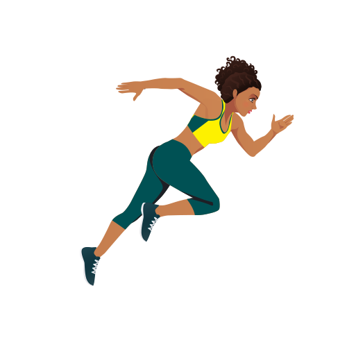Women running