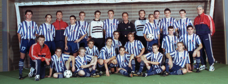 AIS Men's Football program team photo 1998