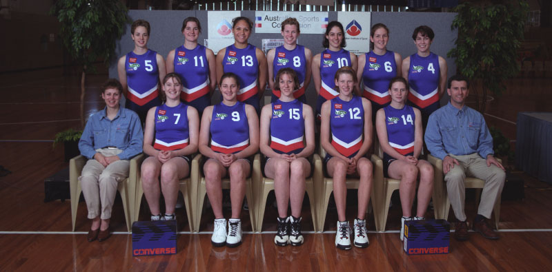 AIS Basketball program women's team photo 1997