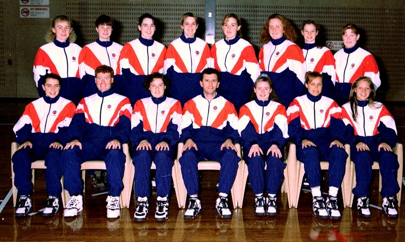 AIS Basketball program women's team photo 1993