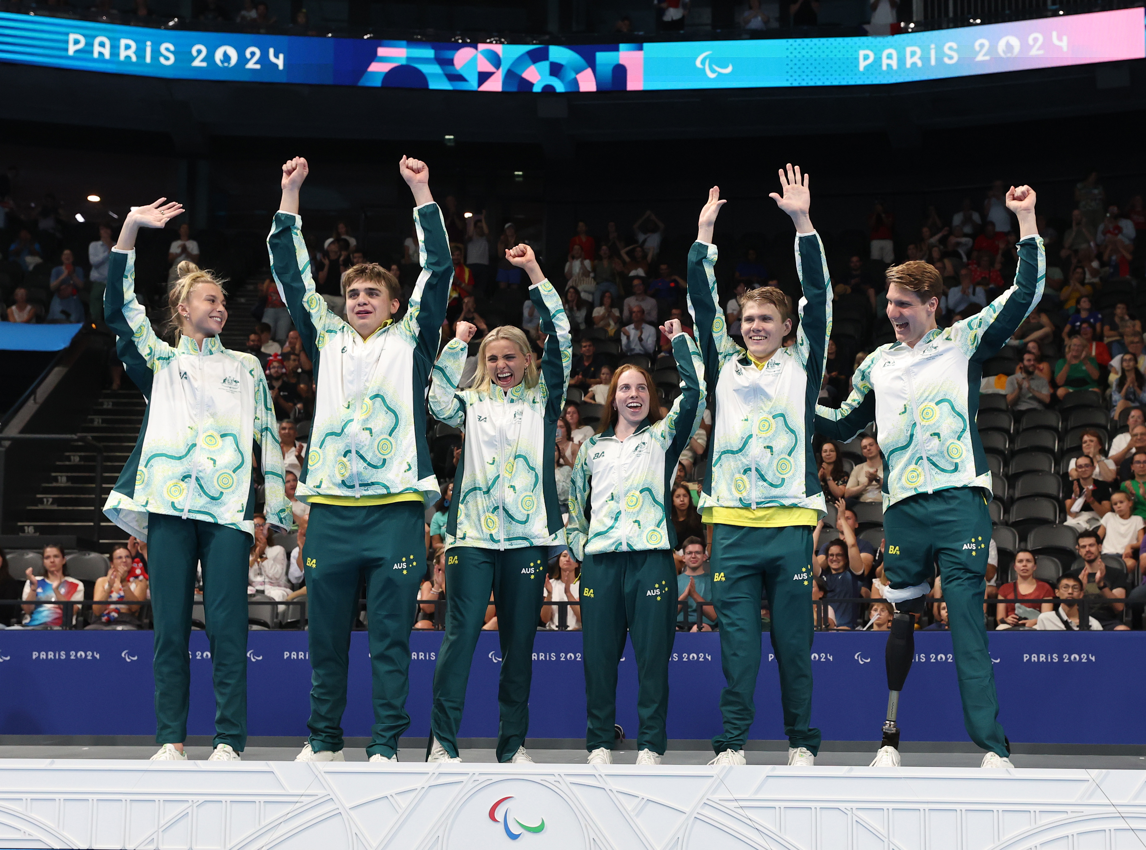 Swimmer relay gold Paris 2024 Paralympic Games