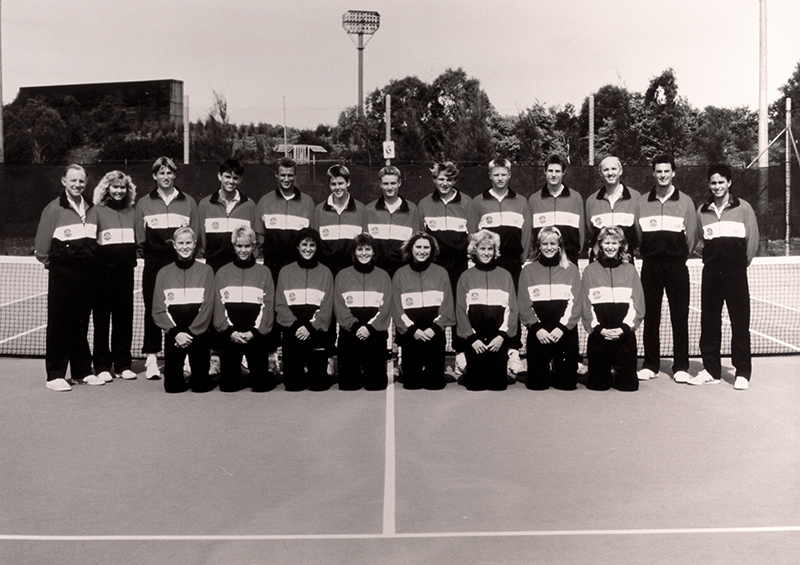 AIS Tennis team photo from 1987