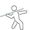 A person throwing a javelin