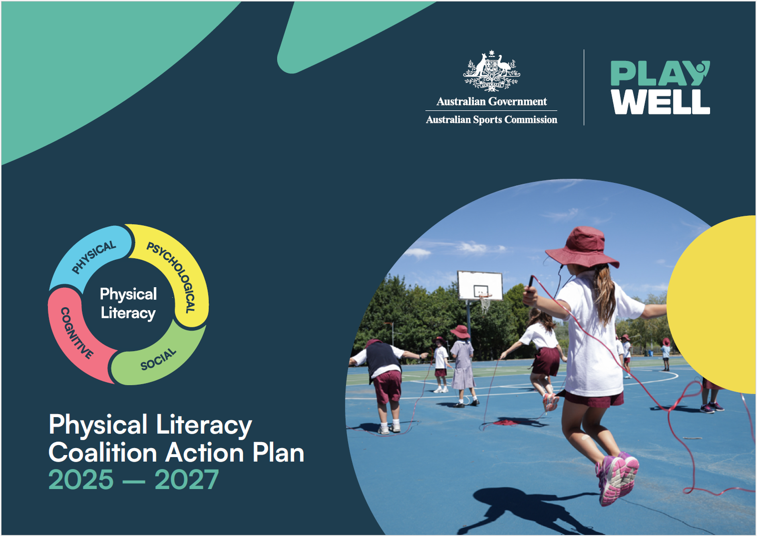 An image of the cover of the Physical Literacy Coalition Action Plan